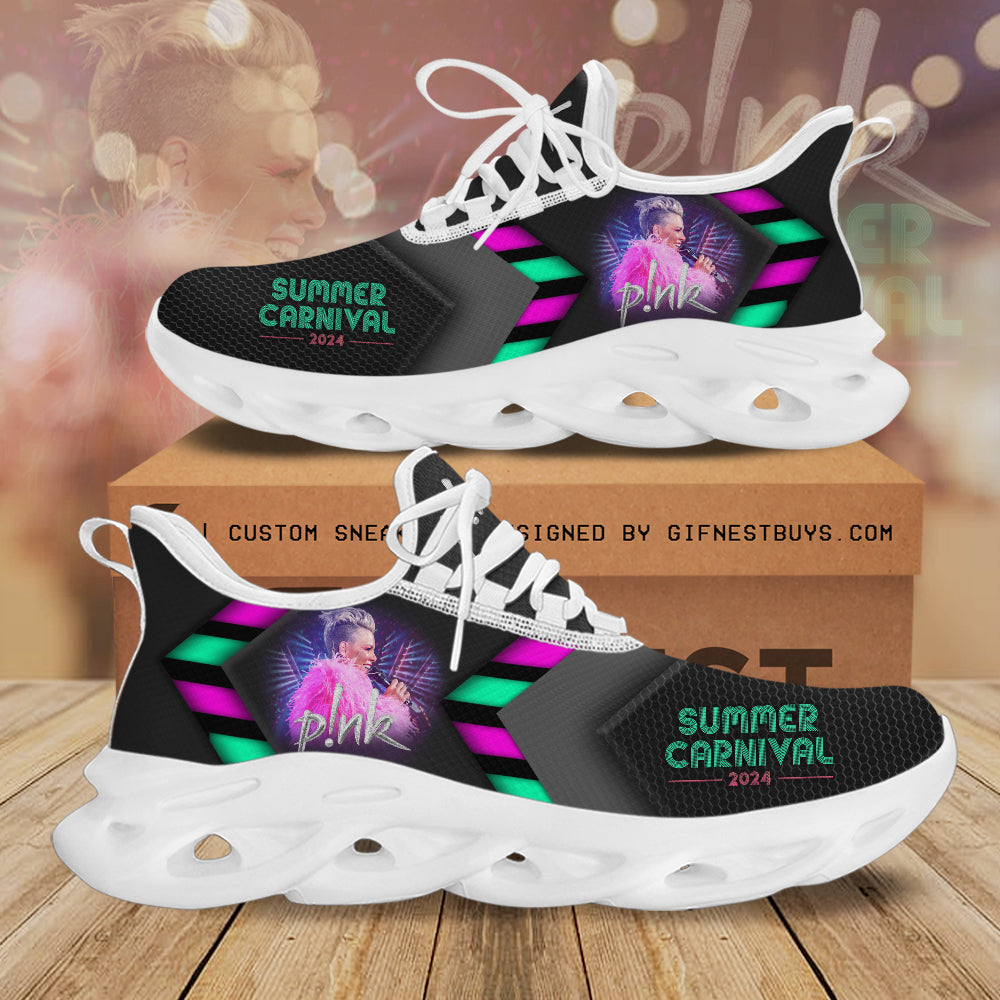 Ideafootwear Pink Max Soul Shoes Sneakers For Men And Women 3