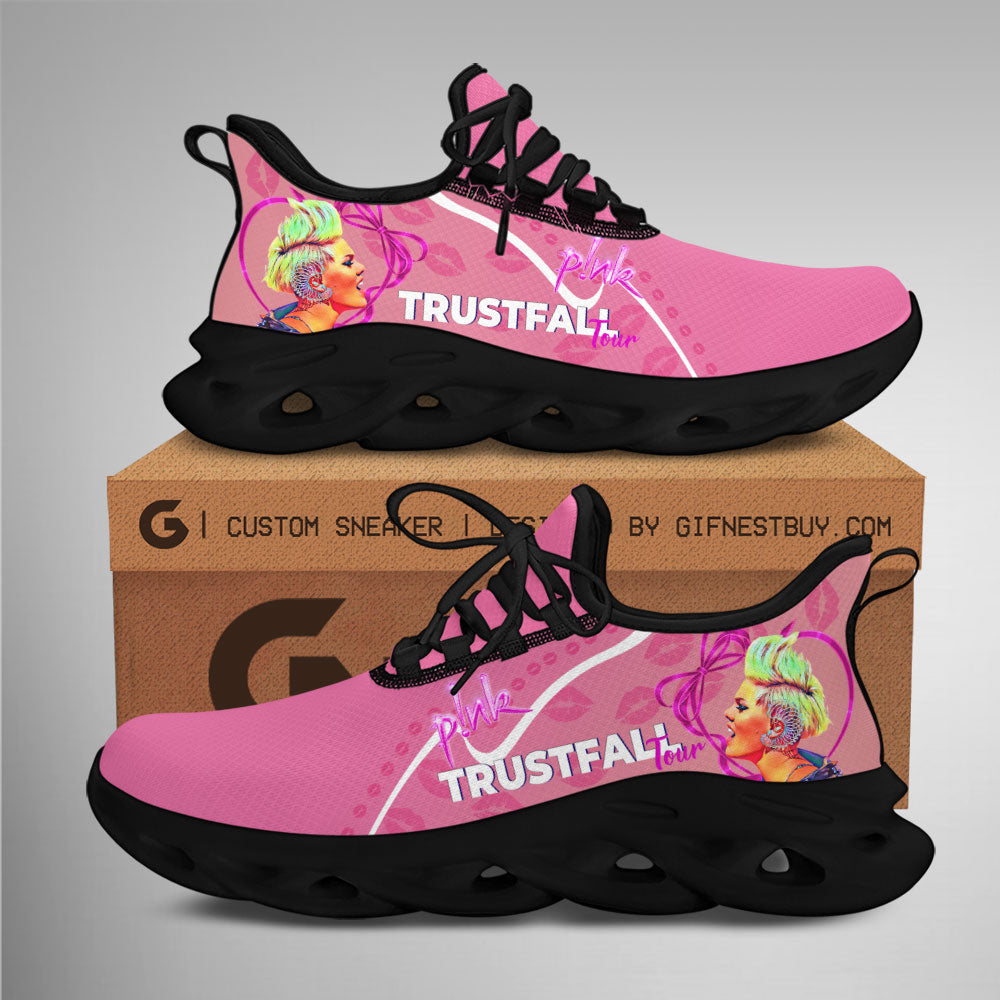 Ideafootwear Pink Max Soul Shoes Sneakers For Men And Women 1