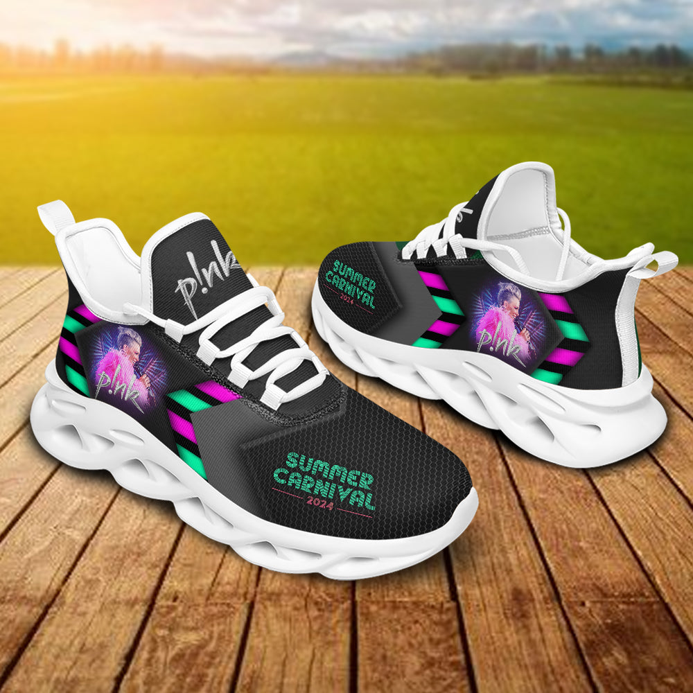 Ideafootwear Pink Max Soul Shoes Sneakers For Men And Women 3