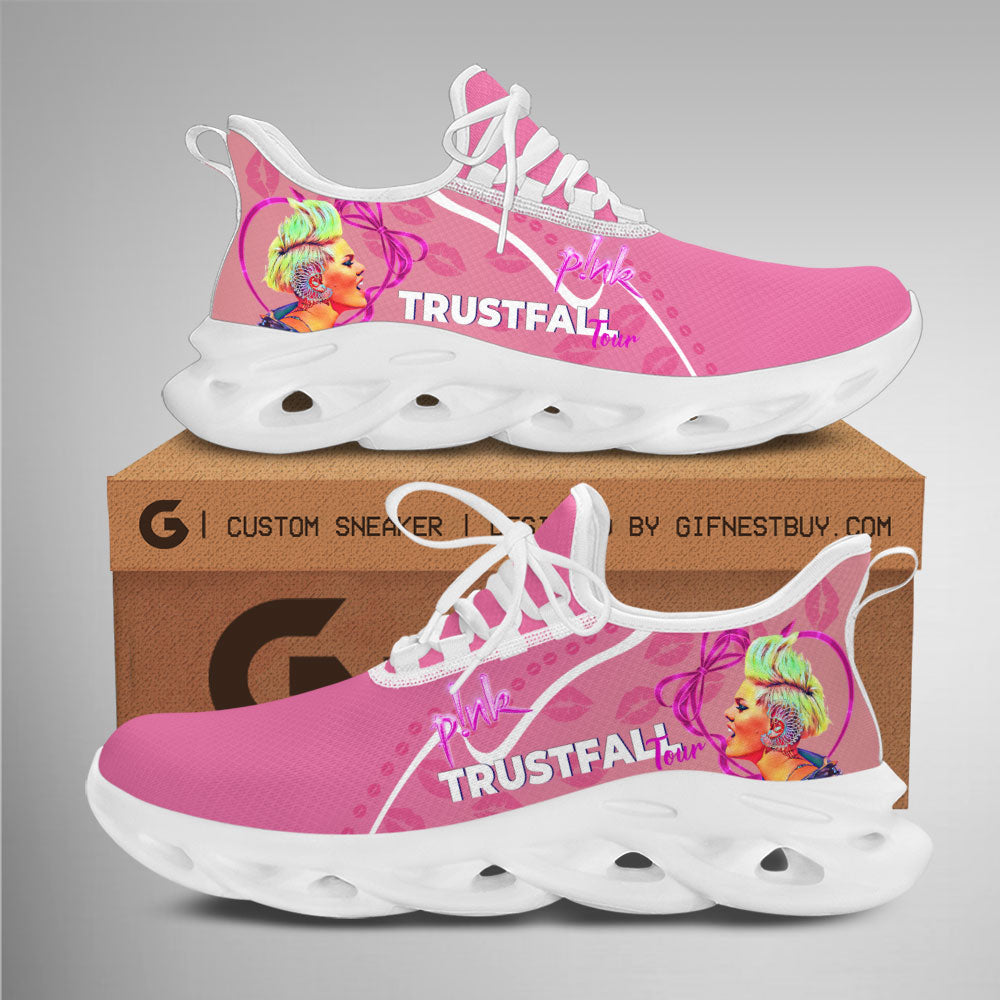 Ideafootwear Pink Max Soul Shoes Sneakers For Men And Women 1