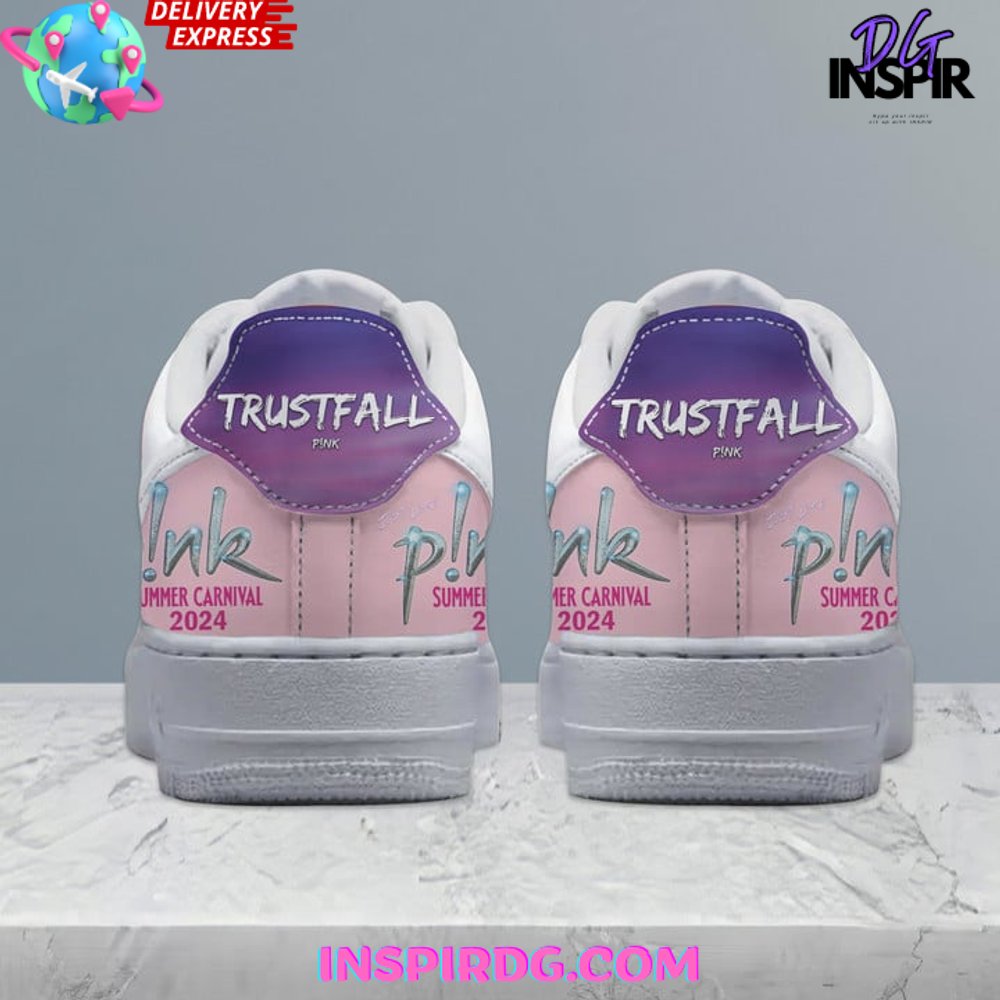 Ideafootwear Pink Summer Carnival Air Low-Top Sneakers Shoes For Men And Women 1