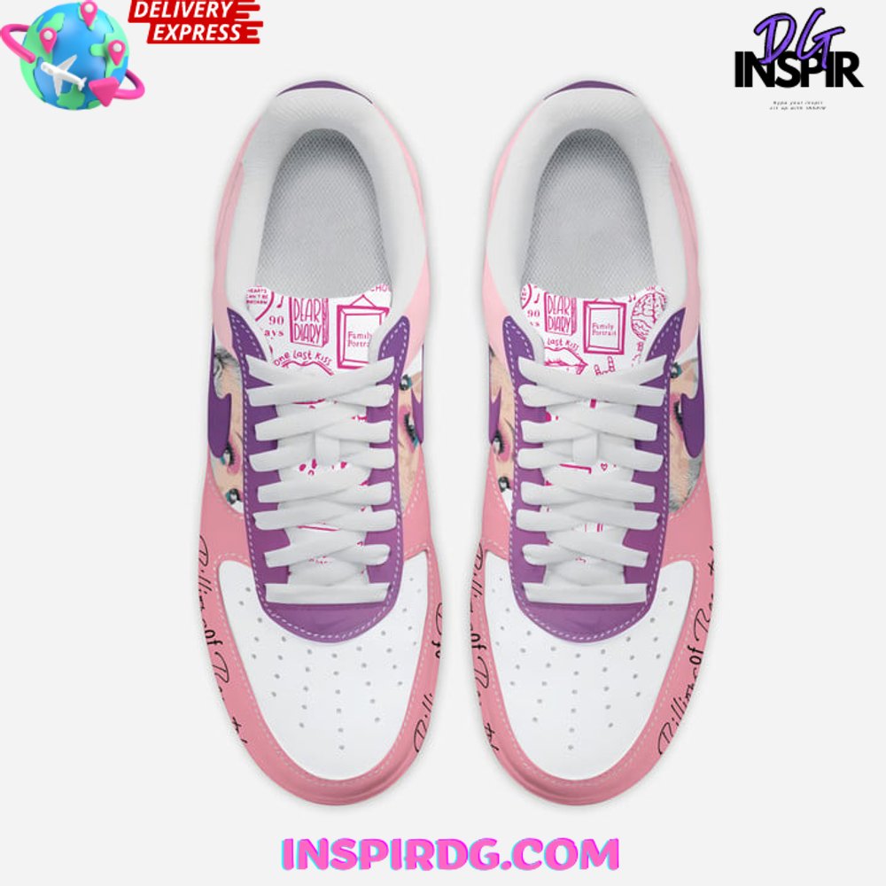 Ideafootwear Pink Summer Carnival Air Low-Top Sneakers Shoes For Men And Women 1