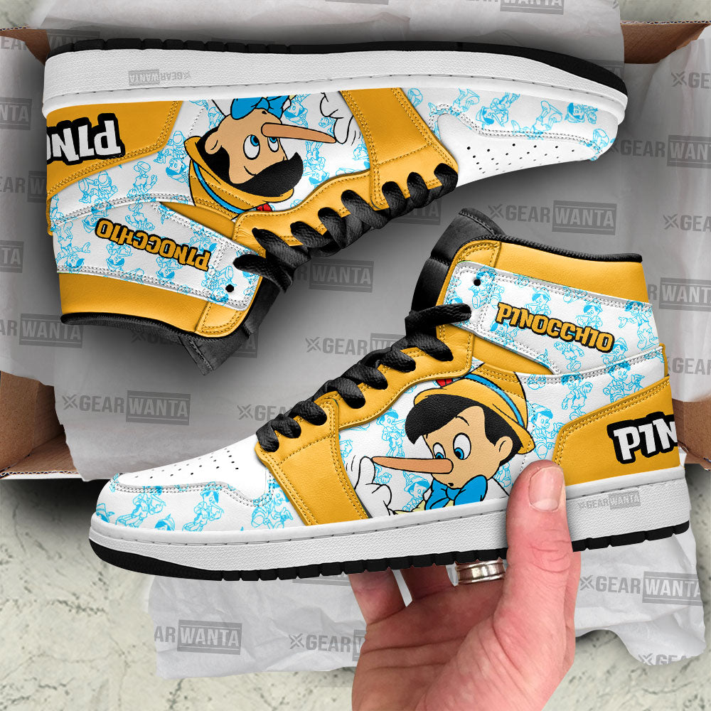 Ideafootwear Pinocchio AJ1 High Sneakers Shoes For Men And Women 1