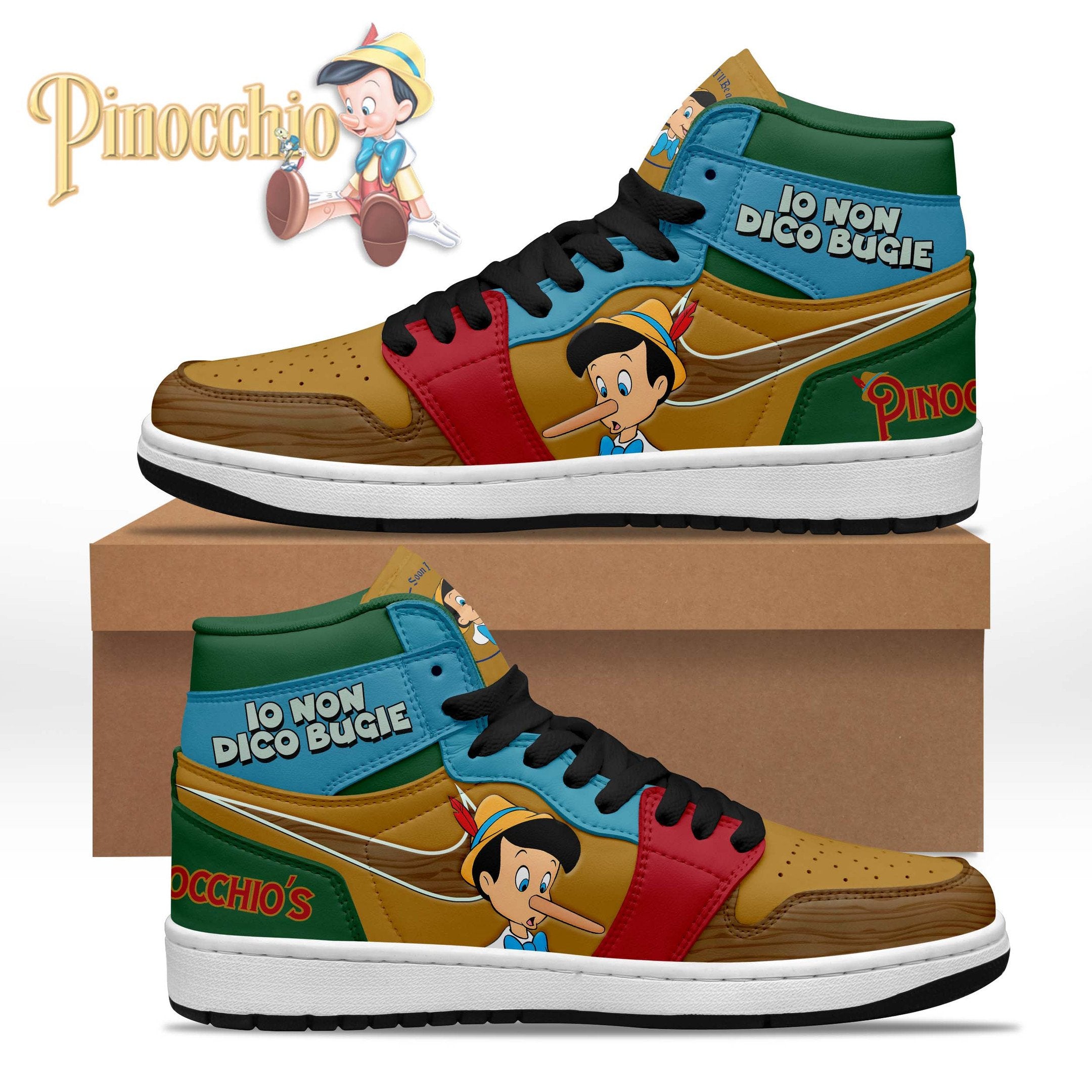 Ideafootwear Pinocchio AJ1 High Sneakers Shoes For Men And Women 2