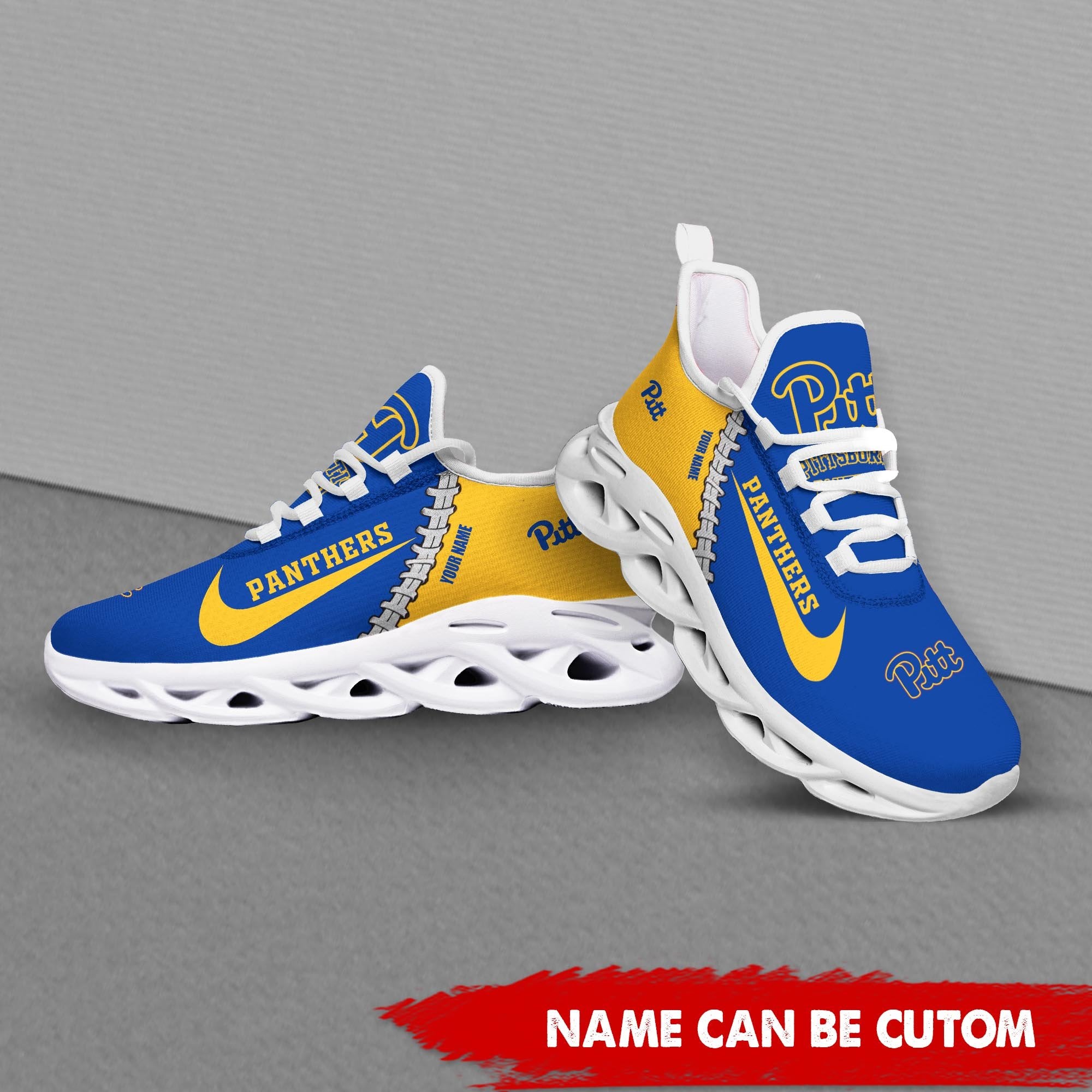 Ideafootwear Pittsburgh Panthers Max Soul Shoes Sneakers For Men And Women 2