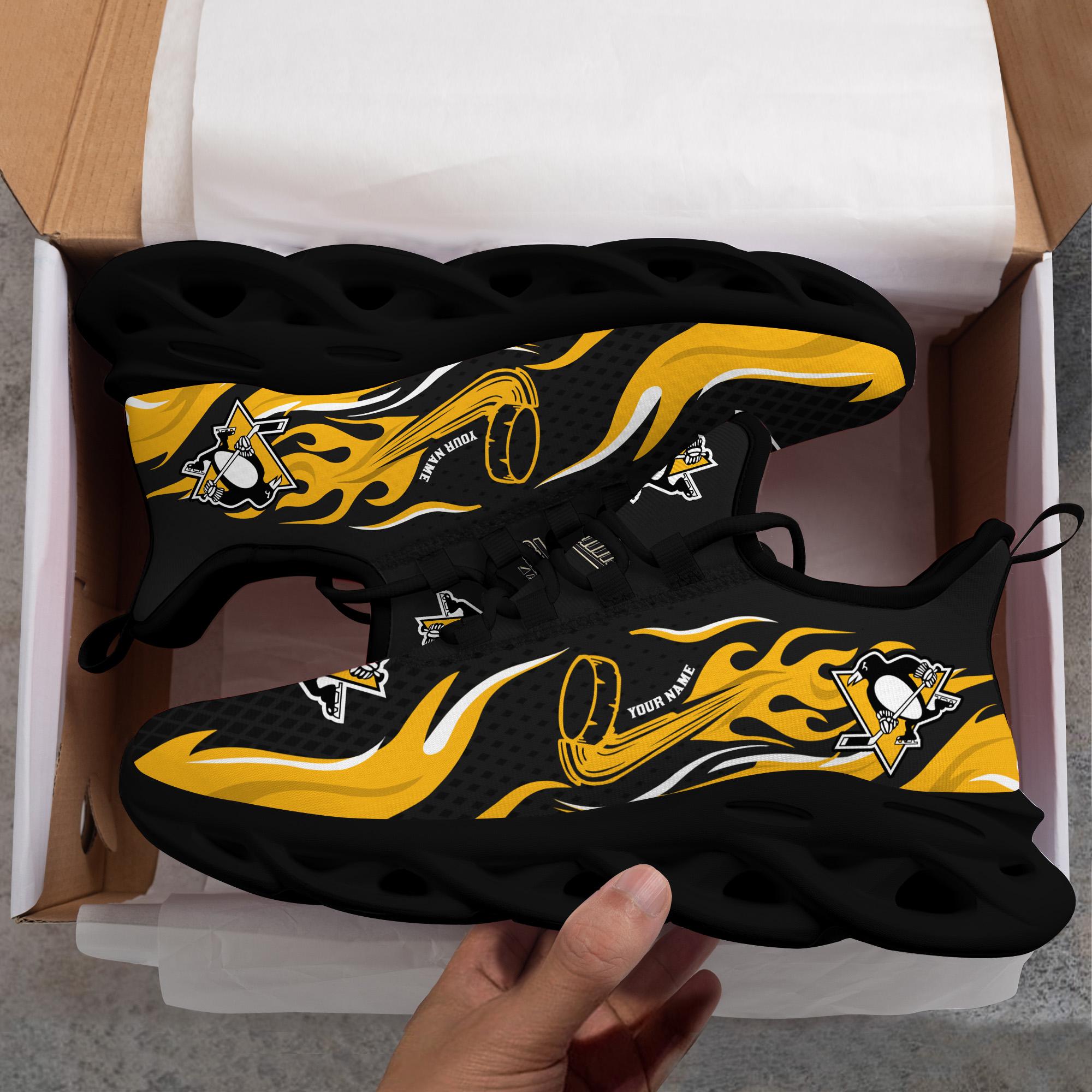 Ideafootwear Pittsburgh Penguins Max Soul Shoes Sneakers For Men And Women 3