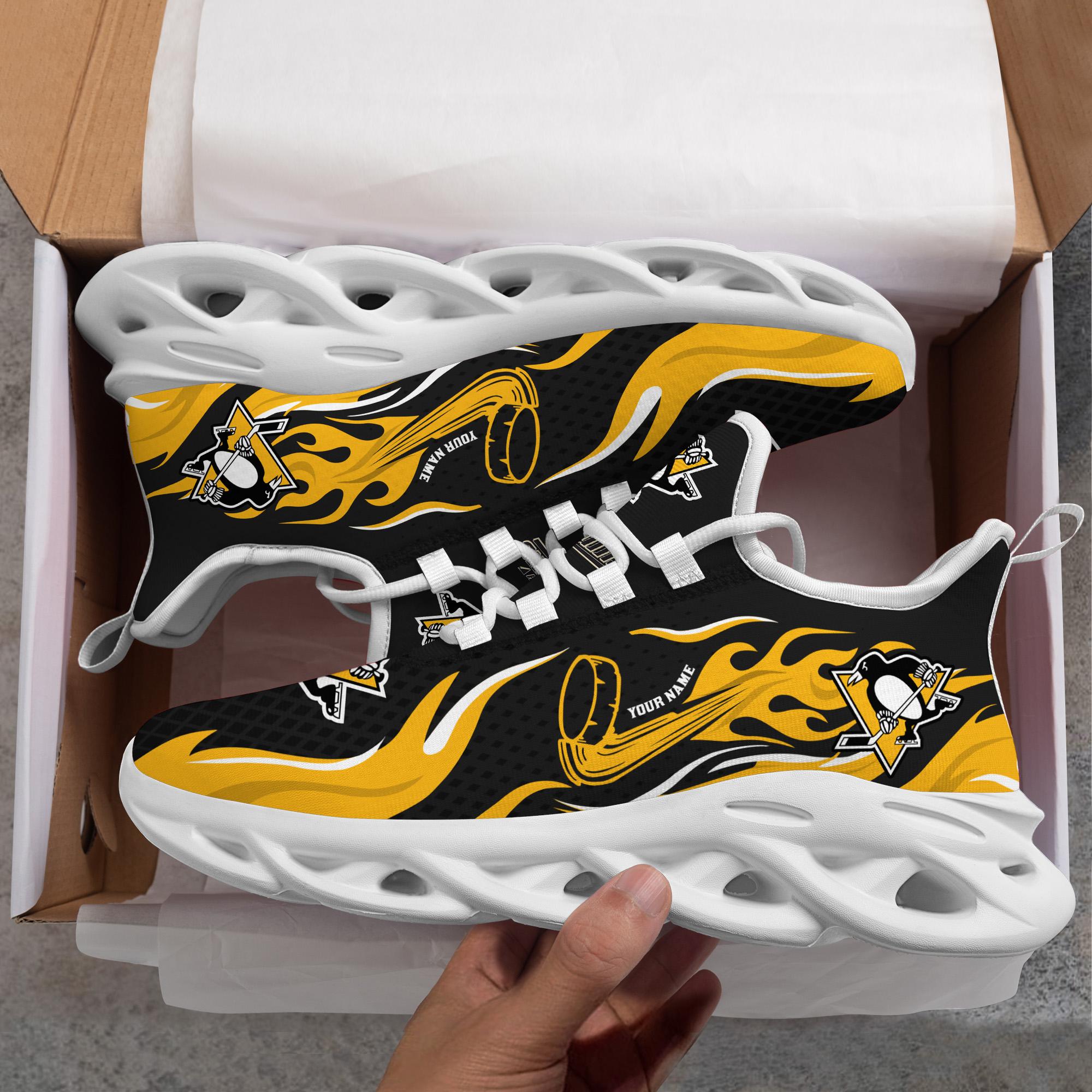 Ideafootwear Pittsburgh Penguins Max Soul Shoes Sneakers For Men And Women 3