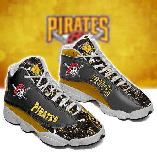 Ideafootwear Pittsburgh Pirates AJ13 Sneakers Shoes For Men And Women 1