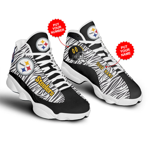 Ideafootwear Pittsburgh Steelers AJ13 Sneakers Shoes For Men And Women 2
