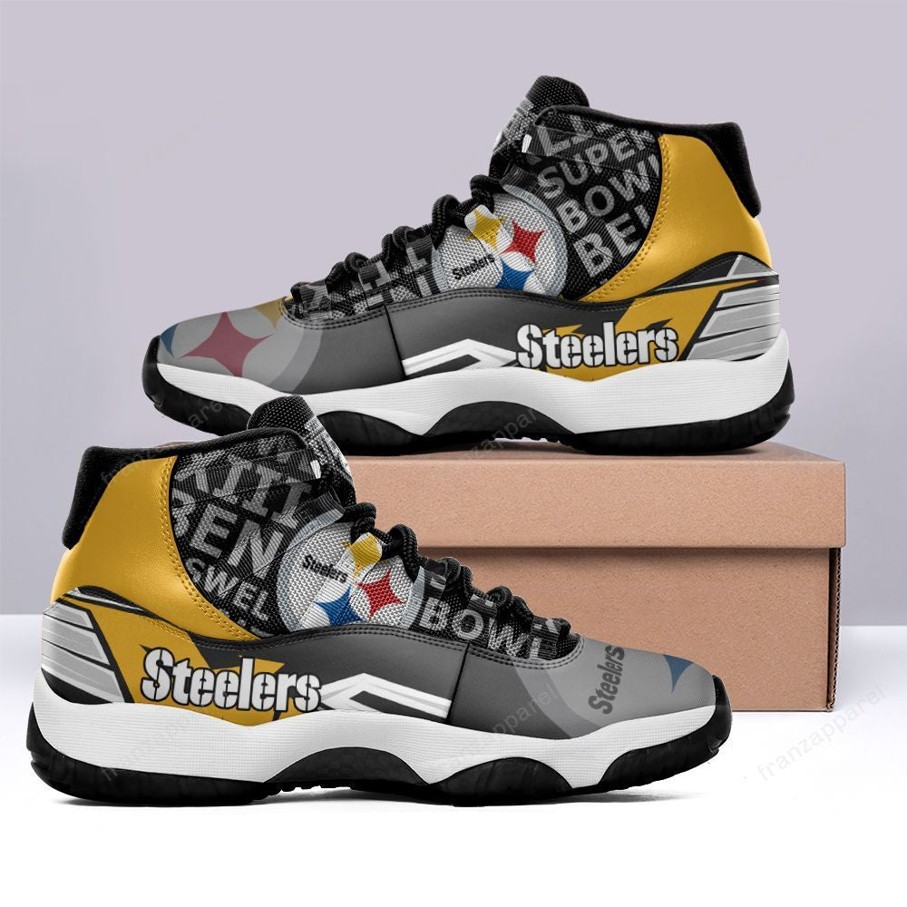 Ideafootwear Pittsburgh Steelers AJ13 Sneakers Shoes For Men And Women 43