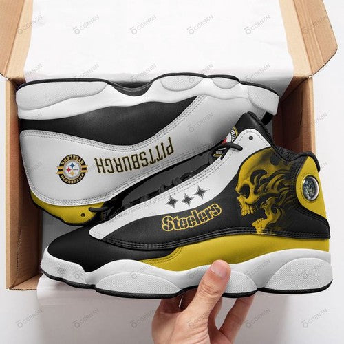 Ideafootwear Pittsburgh Steelers AJ13 Sneakers Shoes For Men And Women 35