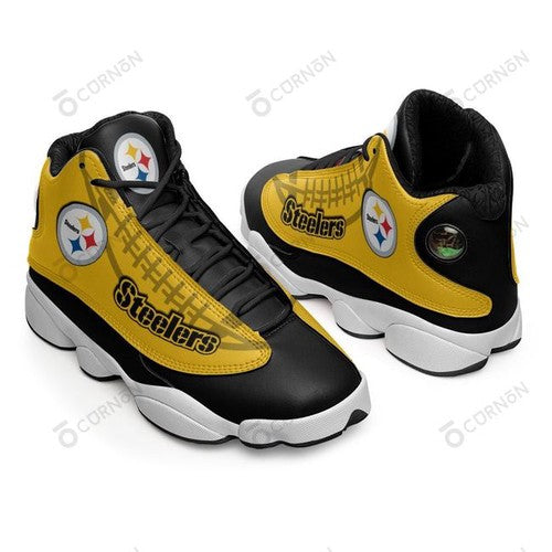 Ideafootwear Pittsburgh Steelers AJ13 Sneakers Shoes For Men And Women 48