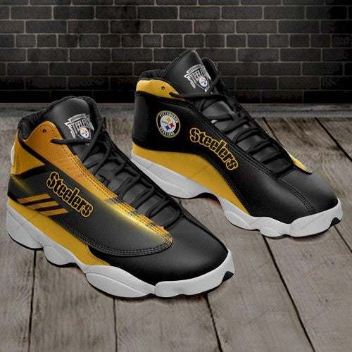 Ideafootwear Pittsburgh Steelers AJ13 Sneakers Shoes For Men And Women 30