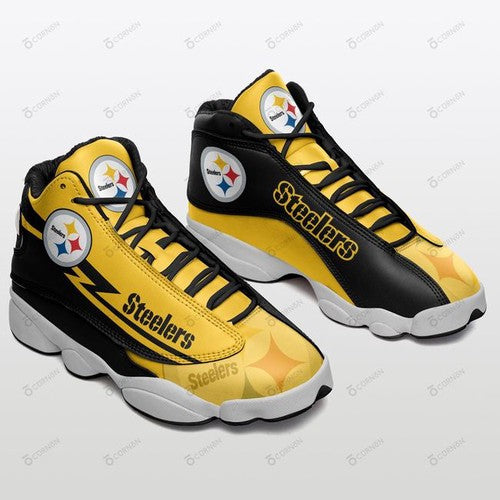 Ideafootwear Pittsburgh Steelers AJ13 Sneakers Shoes For Men And Women 36