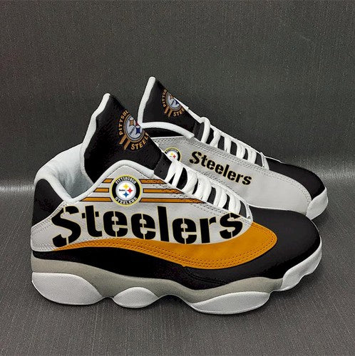 Ideafootwear Pittsburgh Steelers AJ13 Sneakers Shoes For Men And Women 29