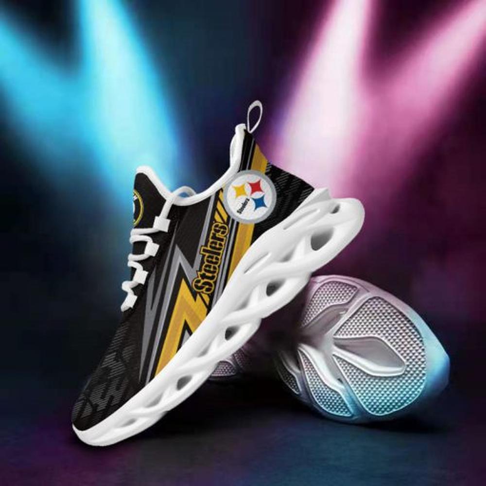 Ideafootwear Pittsburgh Steelers Max Soul Shoes Sneakers For Men And Women 46