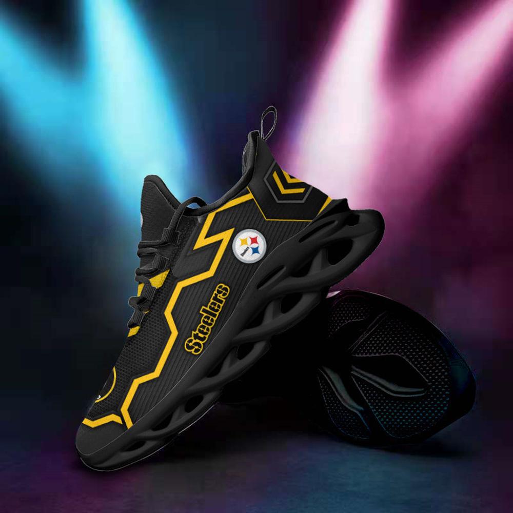 Ideafootwear Pittsburgh Steelers Max Soul Shoes Sneakers For Men And Women 39