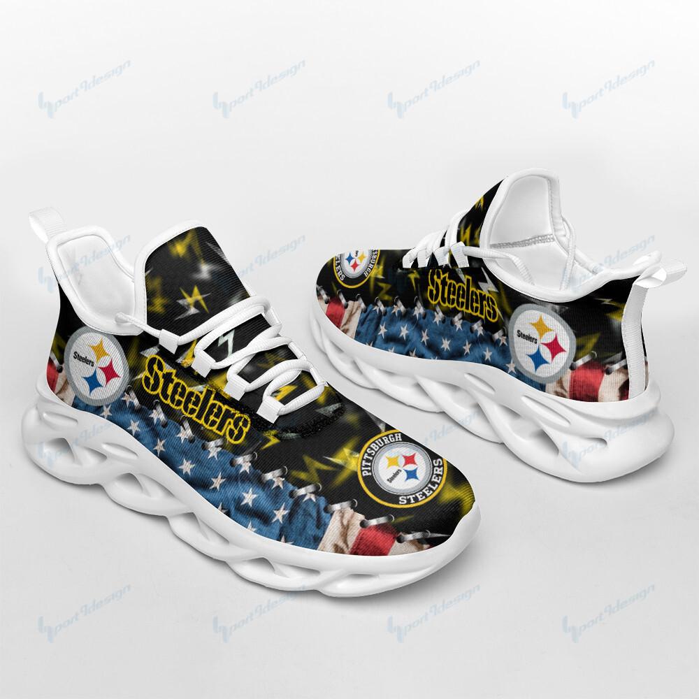 Ideafootwear Pittsburgh Steelers Max Soul Shoes Sneakers For Men And Women 54