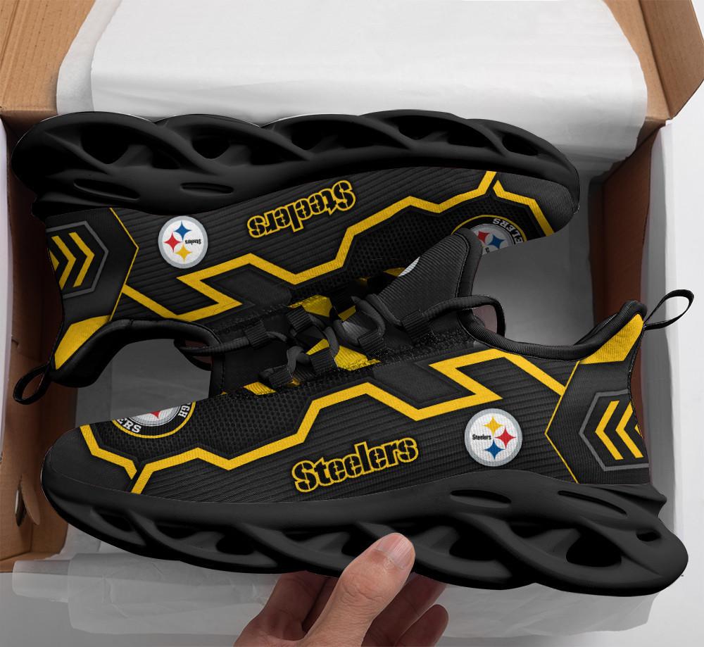 Ideafootwear Pittsburgh Steelers Max Soul Shoes Sneakers For Men And Women 39