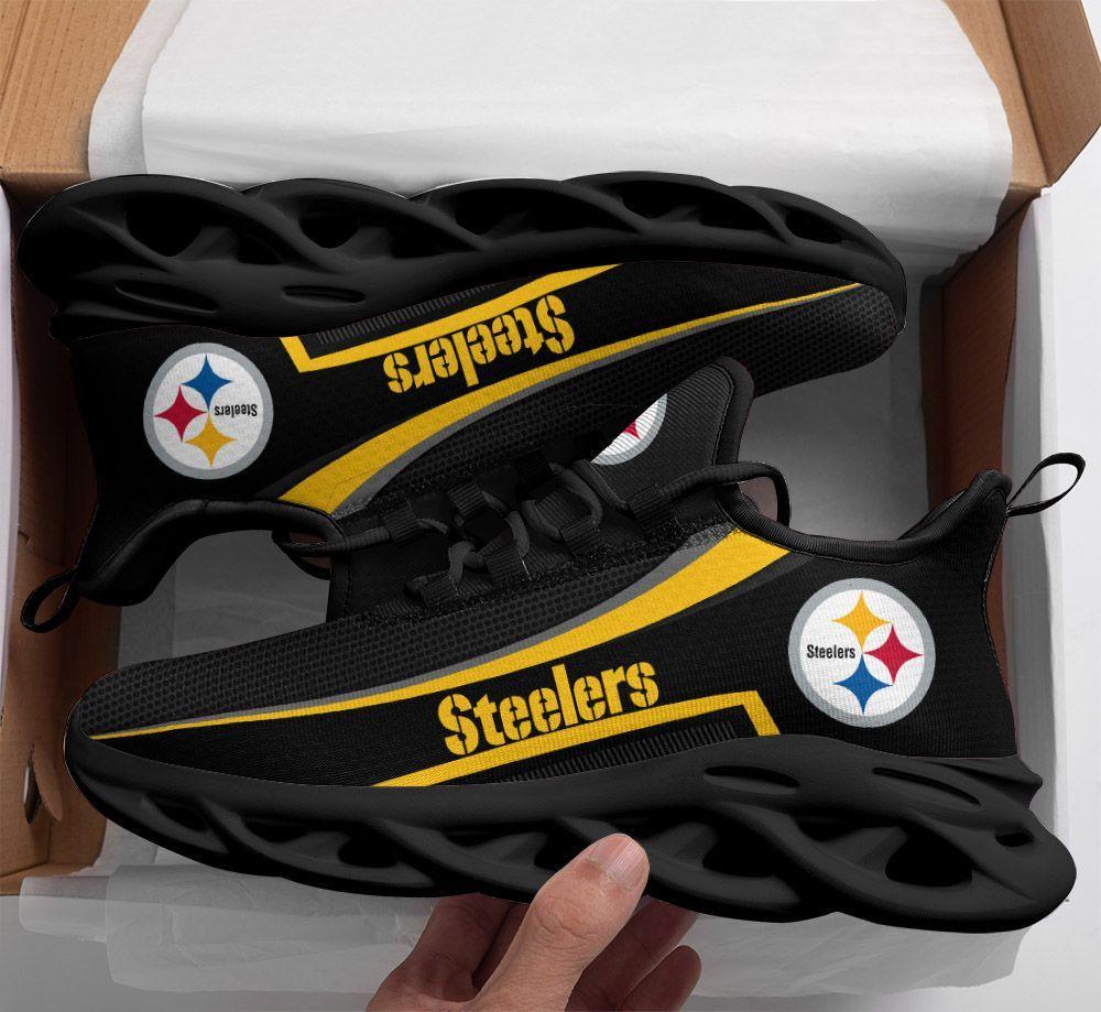 Ideafootwear Pittsburgh Steelers Max Soul Shoes Sneakers For Men And Women 34