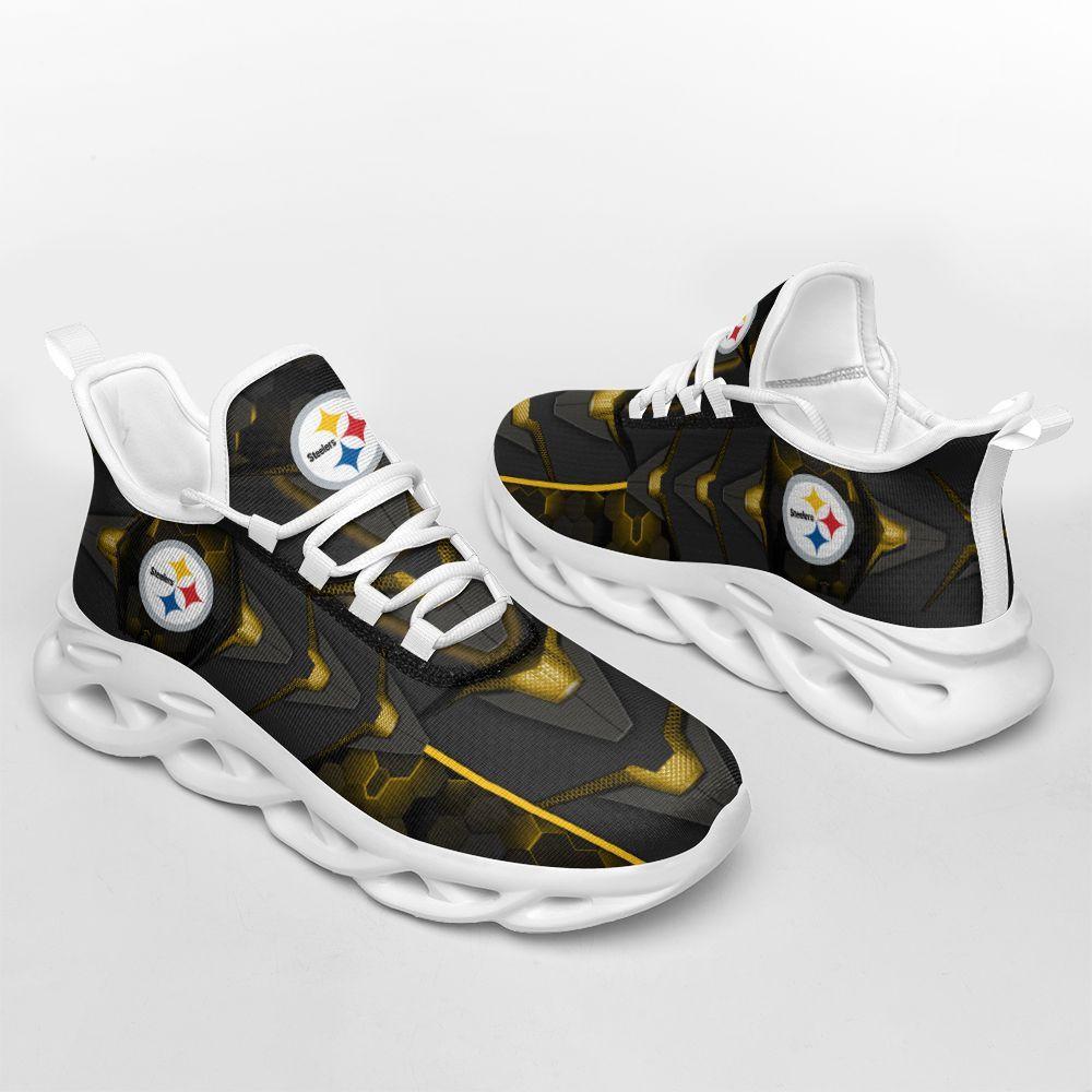 Ideafootwear Pittsburgh Steelers Max Soul Shoes Sneakers For Men And Women 8