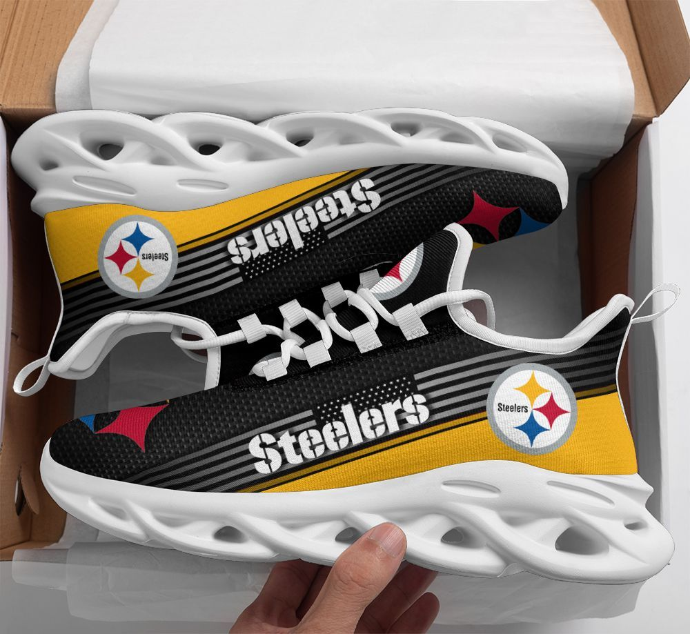 Ideafootwear Pittsburgh Steelers Max Soul Shoes Sneakers For Men And Women 27