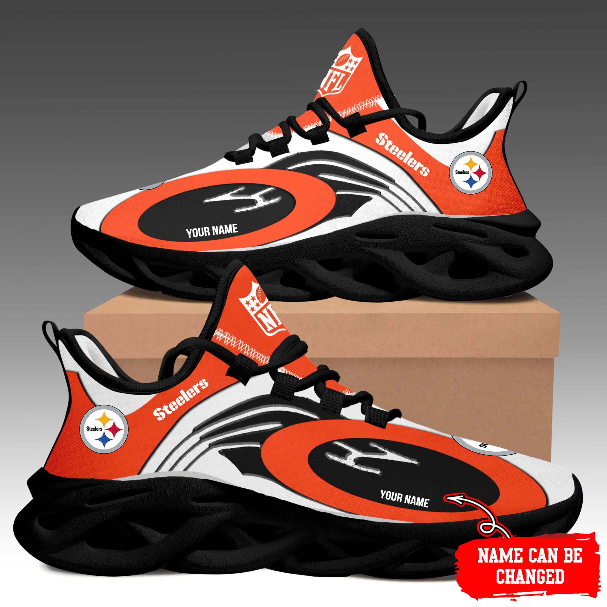 Ideafootwear Pittsburgh Steelers Max Soul Shoes Sneakers For Men And Women 91