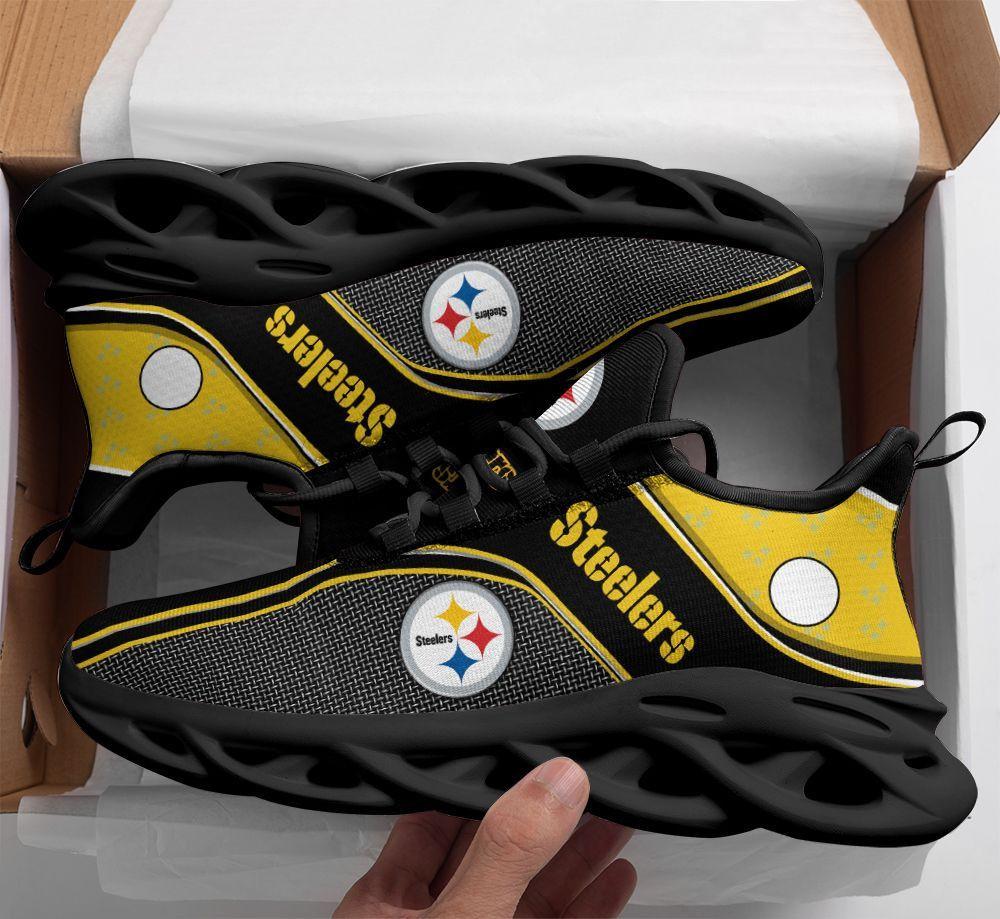 Ideafootwear Pittsburgh Steelers Max Soul Shoes Sneakers For Men And Women 36