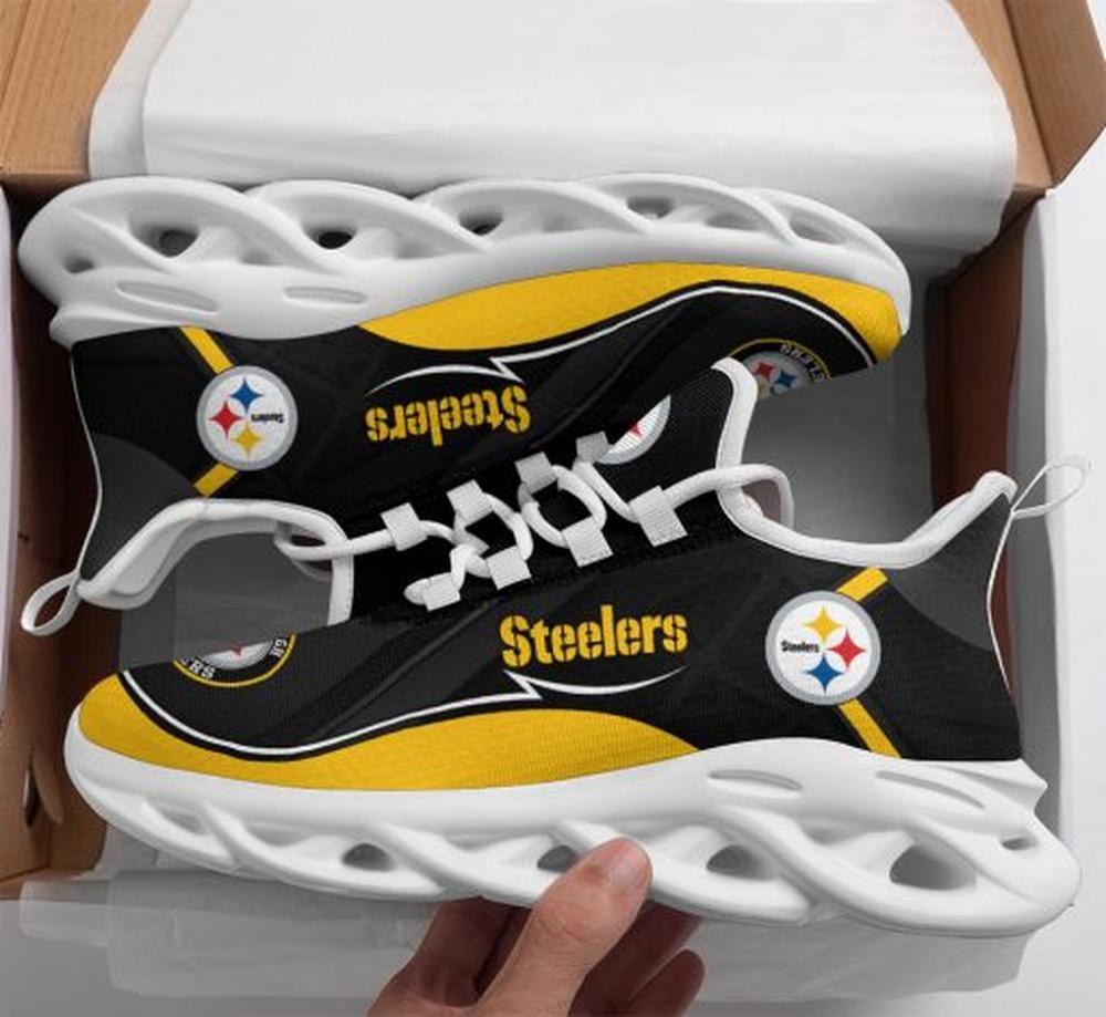 Ideafootwear Pittsburgh Steelers Max Soul Shoes Sneakers For Men And Women 162