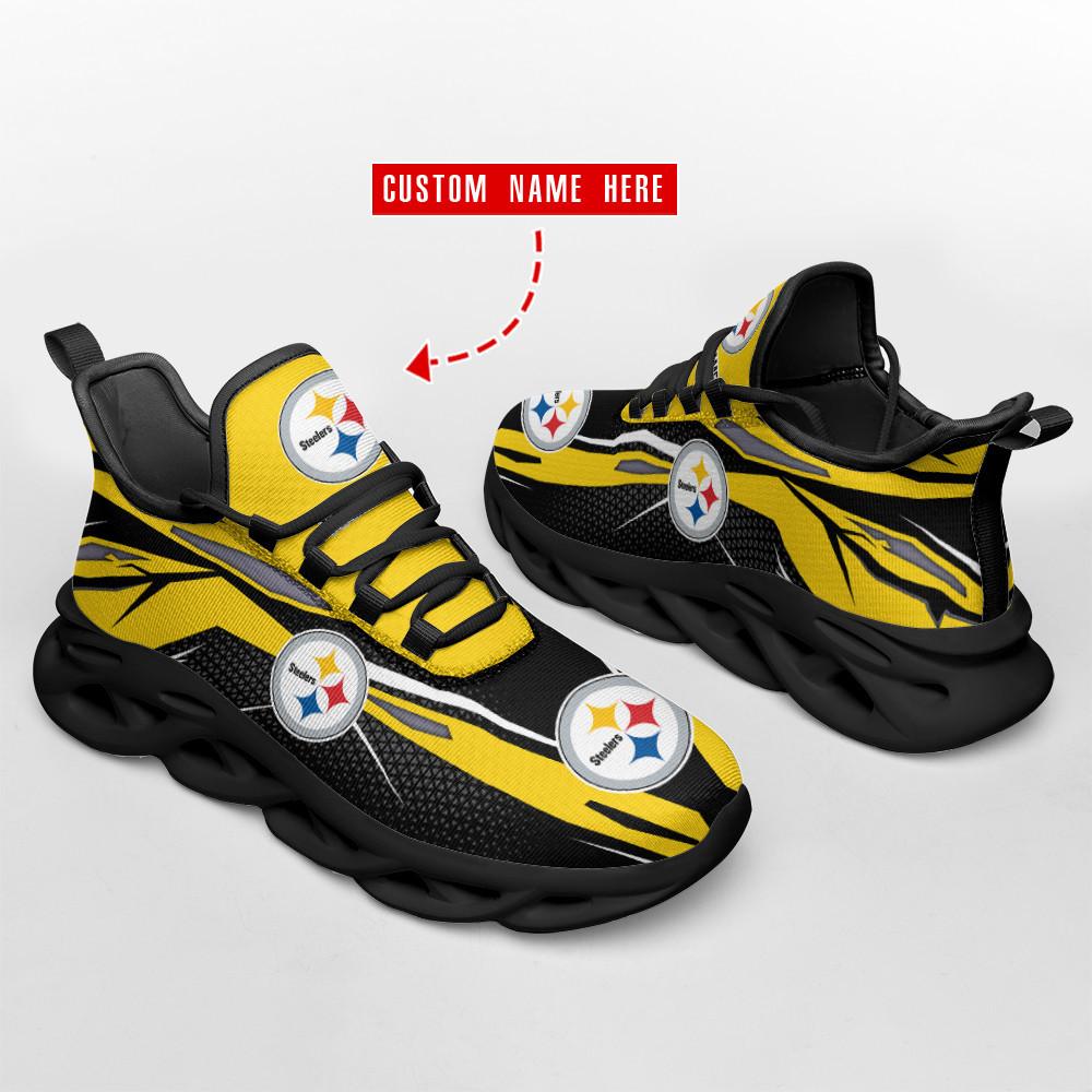 Ideafootwear Pittsburgh Steelers Max Soul Shoes Sneakers For Men And Women 122