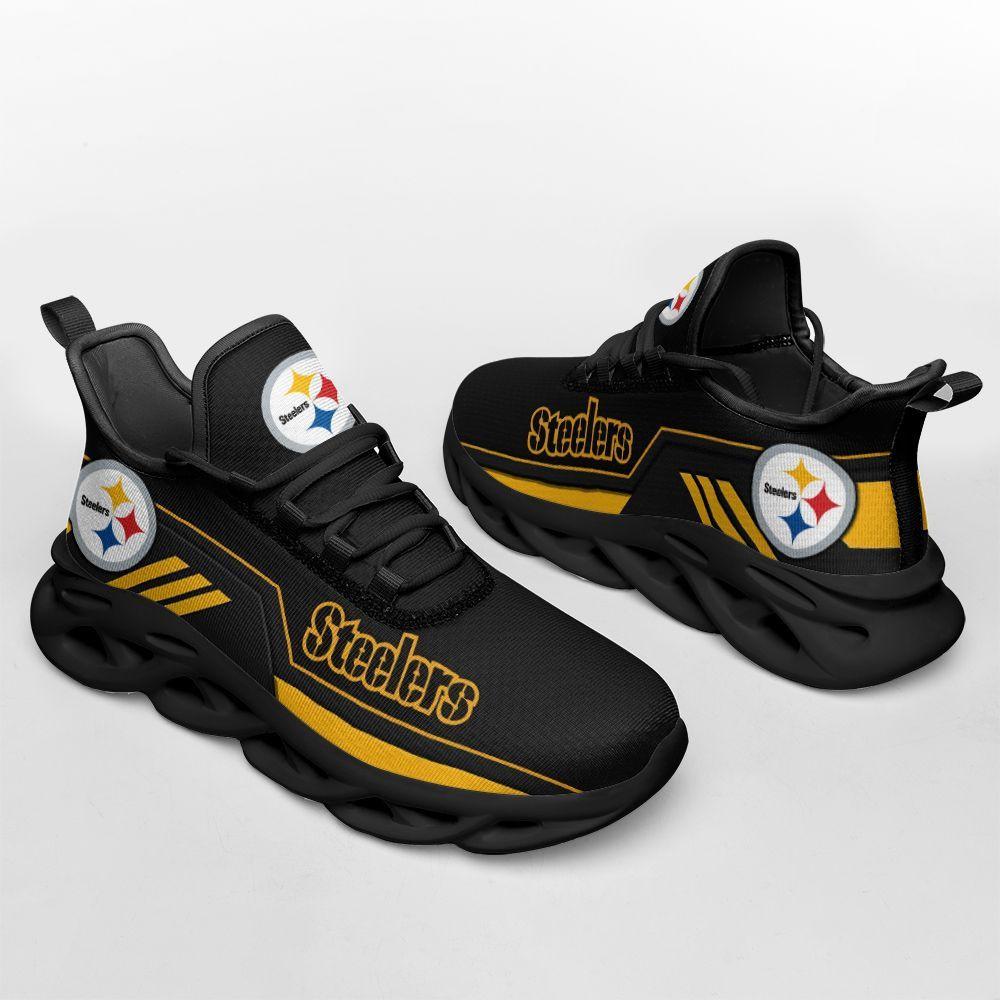 Ideafootwear Pittsburgh Steelers Max Soul Shoes Sneakers For Men And Women 19