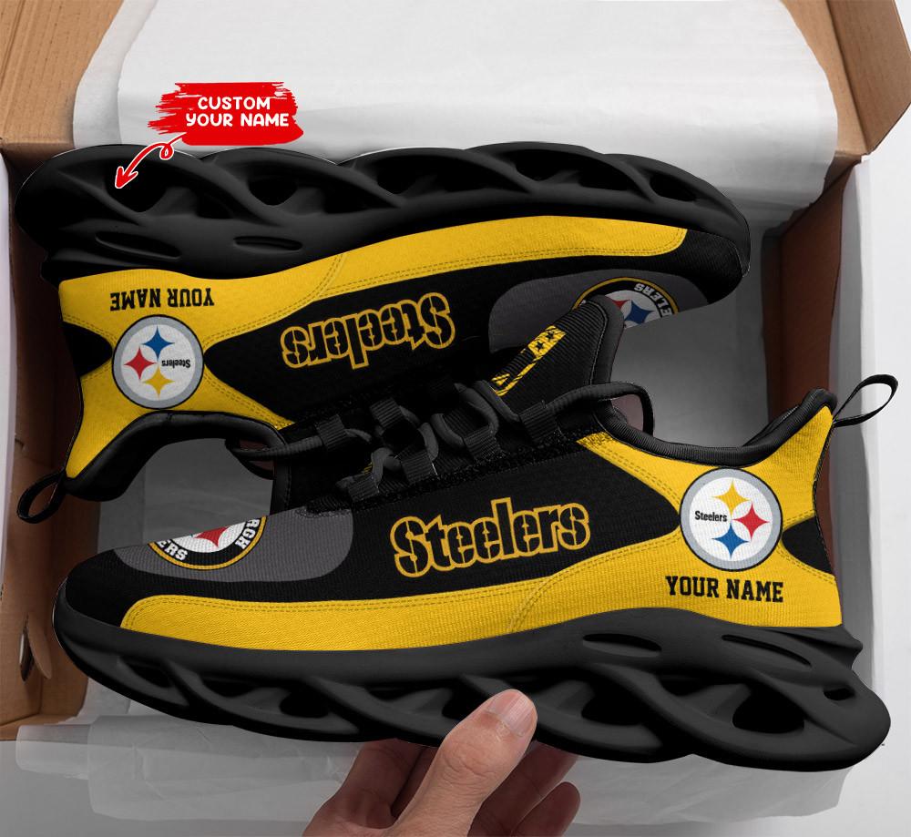 Ideafootwear Pittsburgh Steelers Max Soul Shoes Sneakers For Men And Women 114