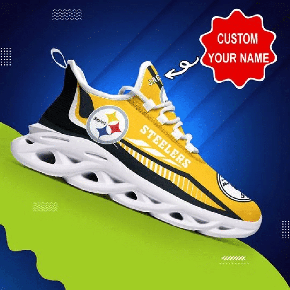 Ideafootwear Pittsburgh Steelers Max Soul Shoes Sneakers For Men And Women 26