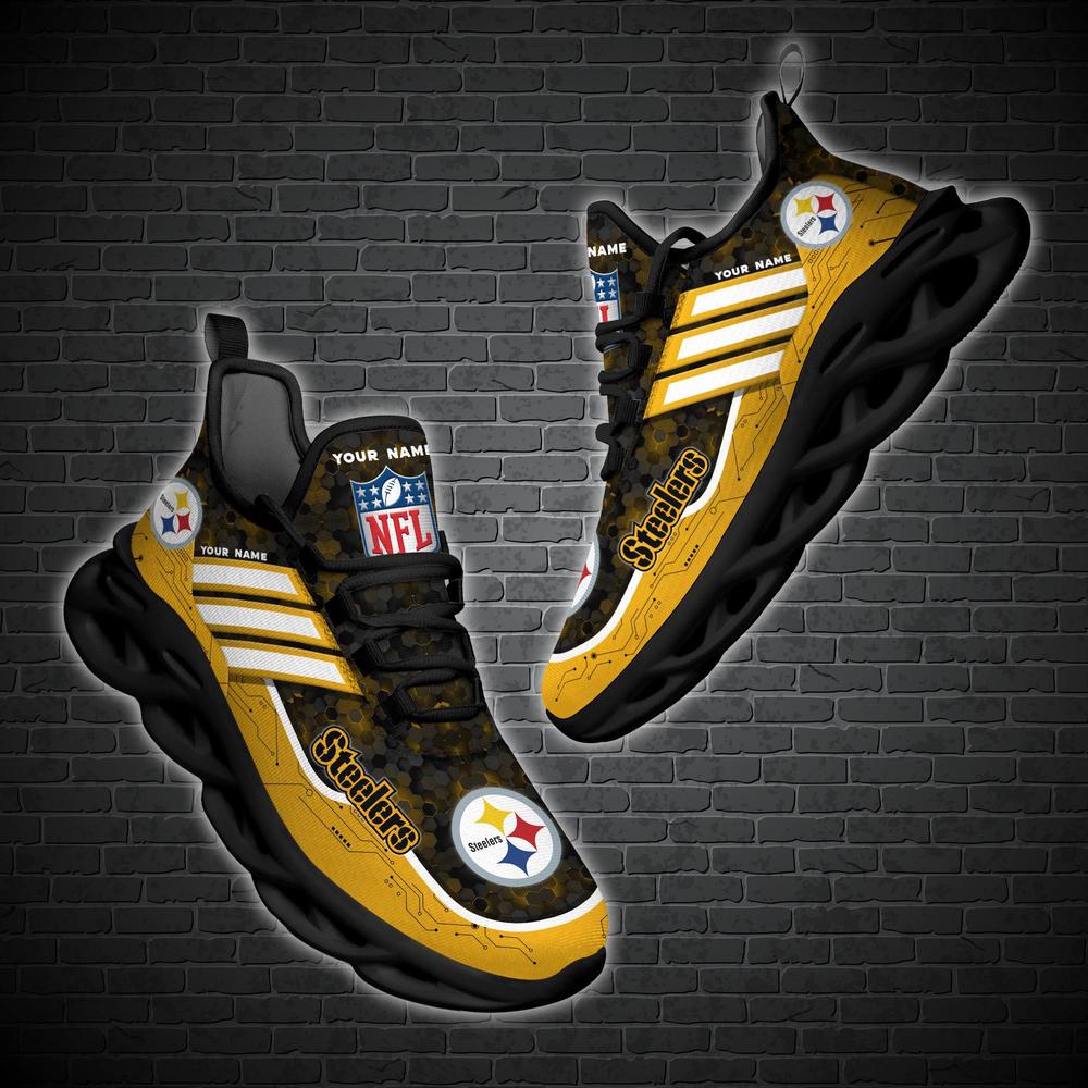 Ideafootwear Pittsburgh Steelers Max Soul Shoes Sneakers For Men And Women 140