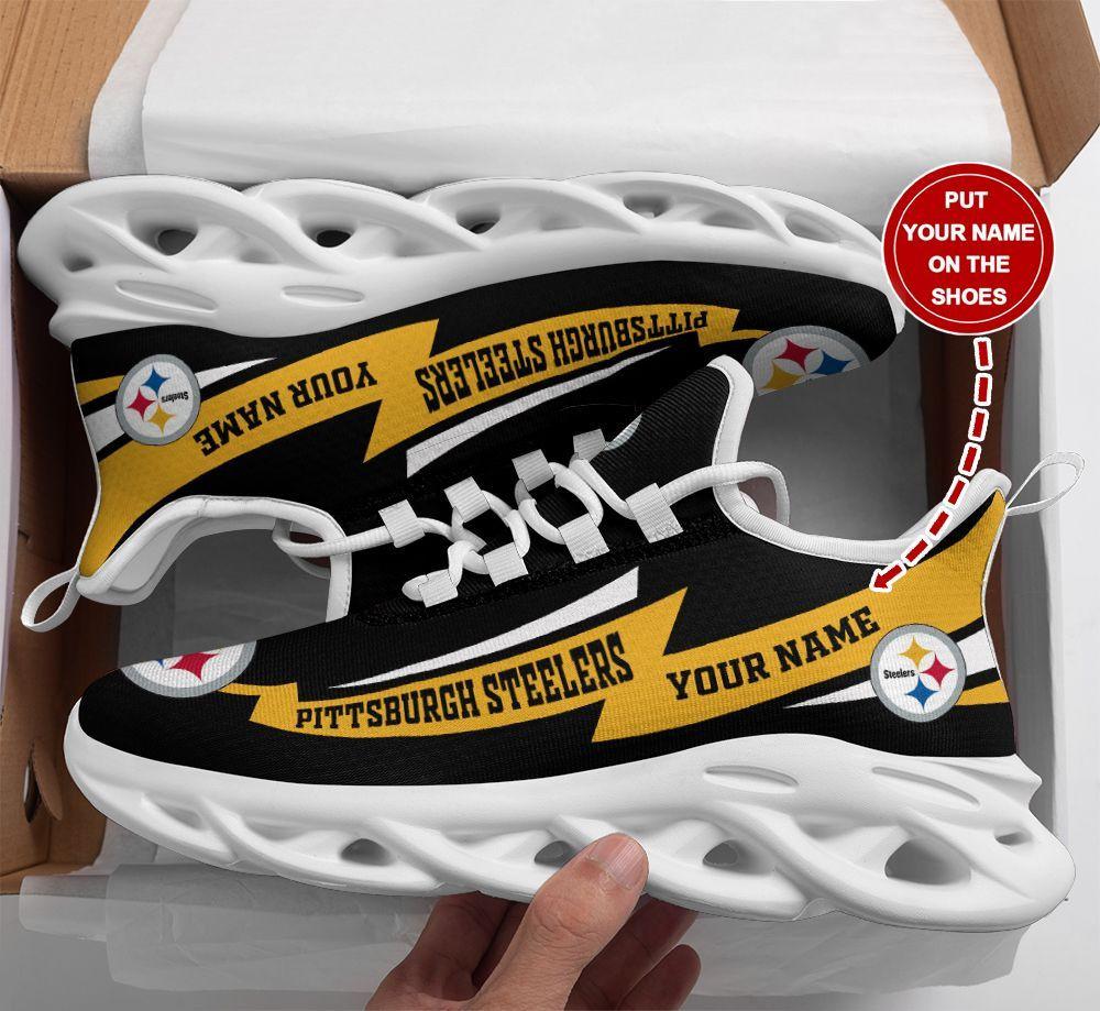 Ideafootwear Pittsburgh Steelers Max Soul Shoes Sneakers For Men And Women 101