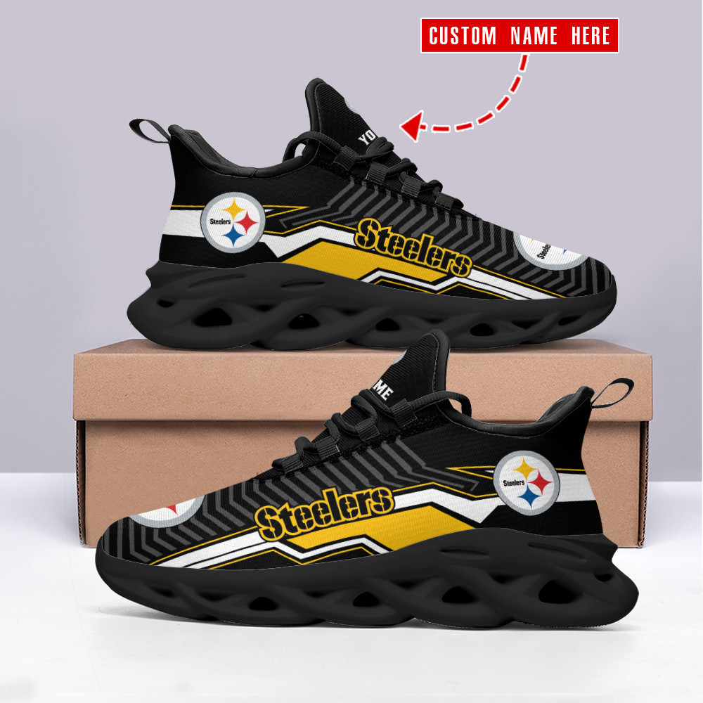 Ideafootwear Pittsburgh Steelers Max Soul Shoes Sneakers For Men And Women 109