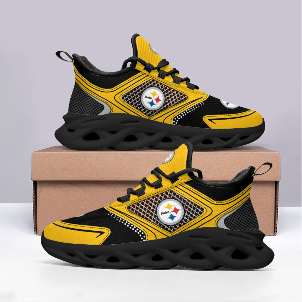 Ideafootwear Pittsburgh Steelers Max Soul Shoes Sneakers For Men And Women 66