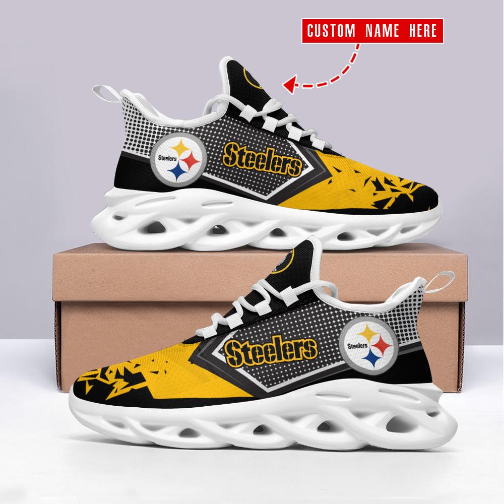 Ideafootwear Pittsburgh Steelers Max Soul Shoes Sneakers For Men And Women 99