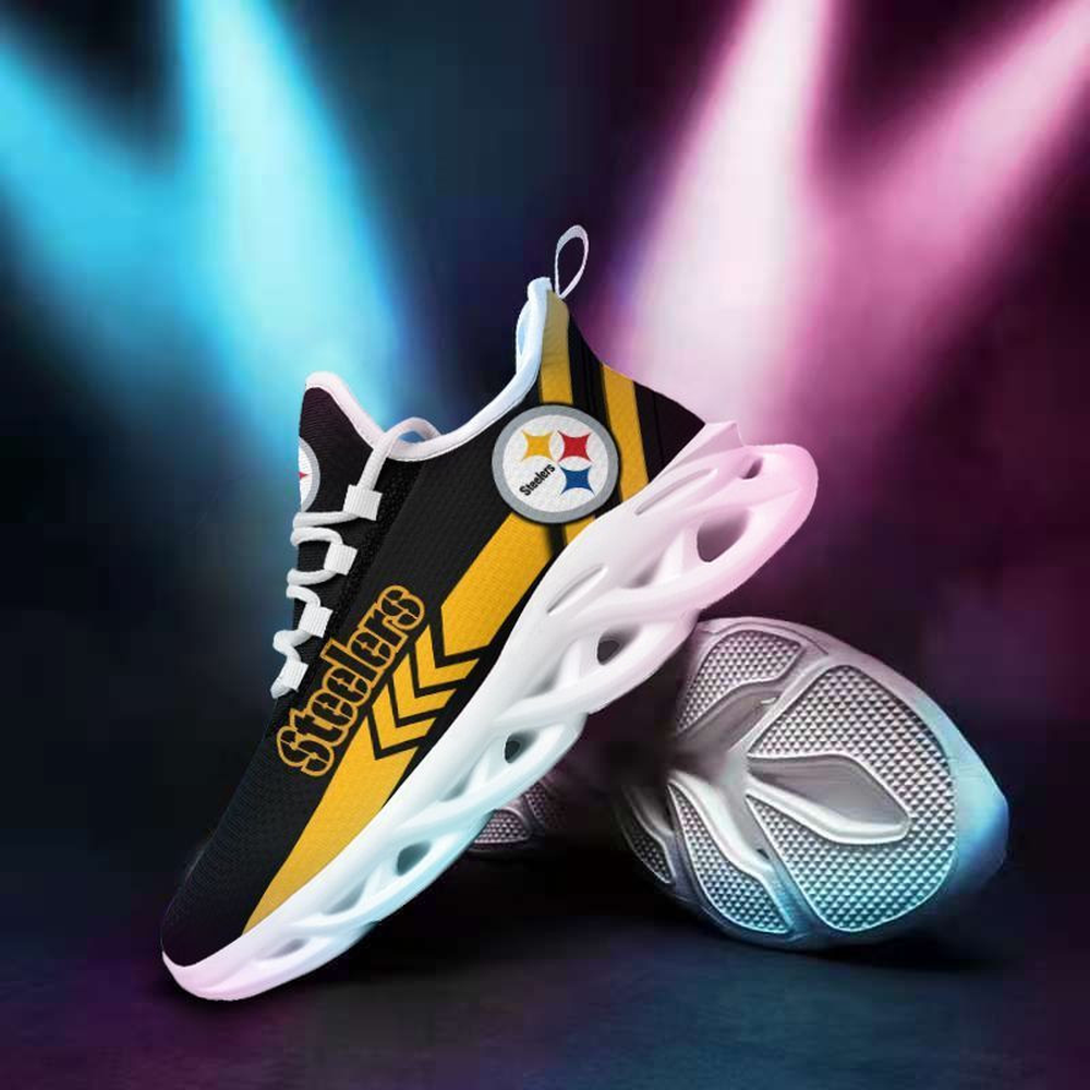 Ideafootwear Pittsburgh Steelers Max Soul Shoes Sneakers For Men And Women 9