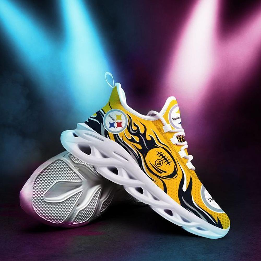 Ideafootwear Pittsburgh Steelers Max Soul Shoes Sneakers For Men And Women 11