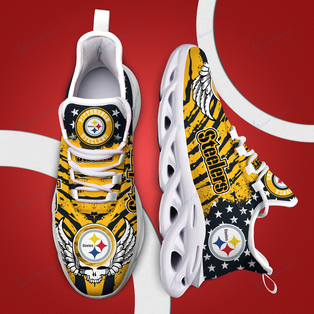 Ideafootwear Pittsburgh Steelers Max Soul Shoes Sneakers For Men And Women 52