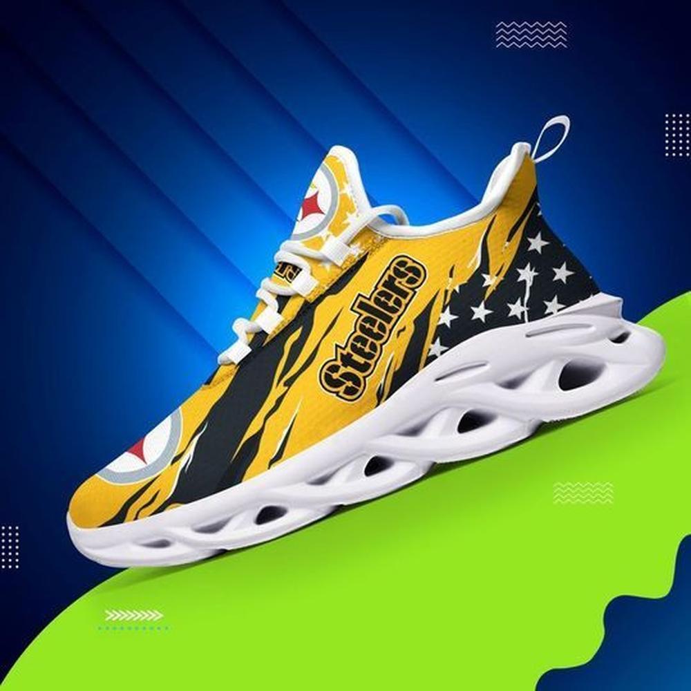 Ideafootwear Pittsburgh Steelers Max Soul Shoes Sneakers For Men And Women 18