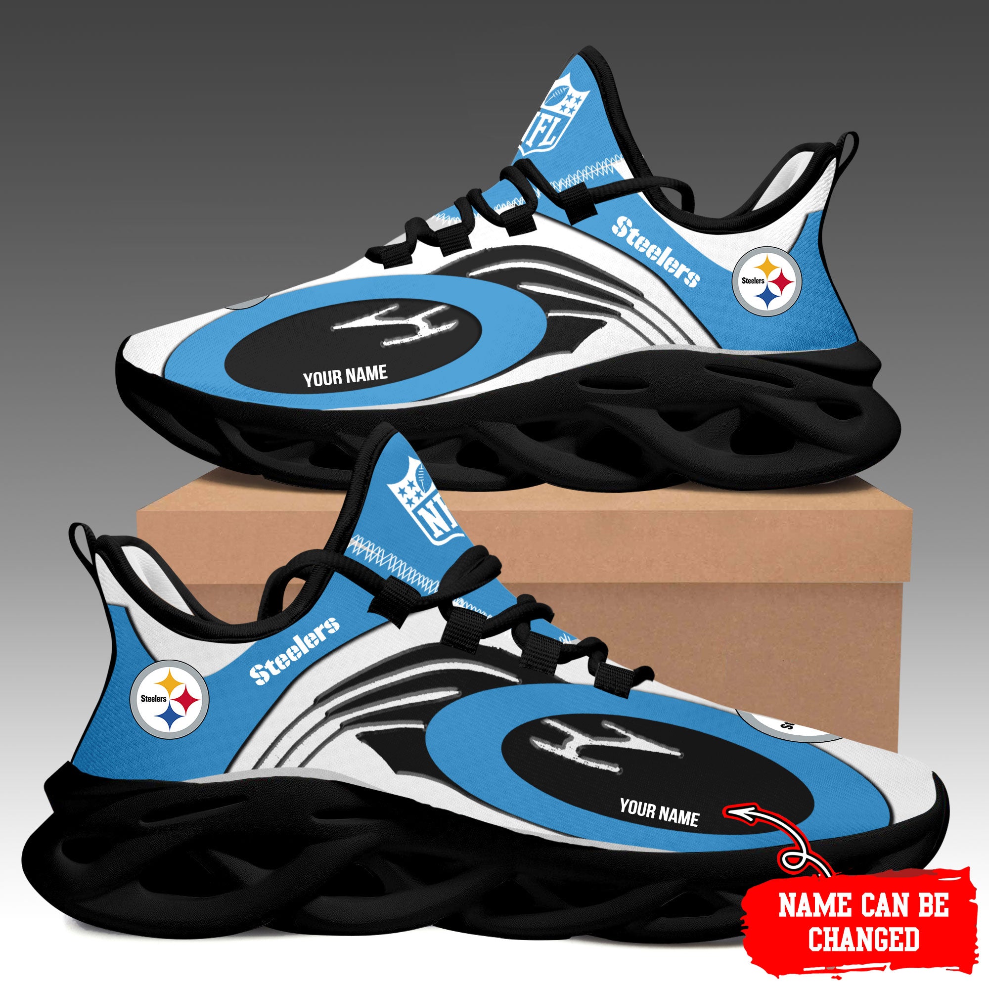 Ideafootwear Pittsburgh Steelers Max Soul Shoes Sneakers For Men And Women 93