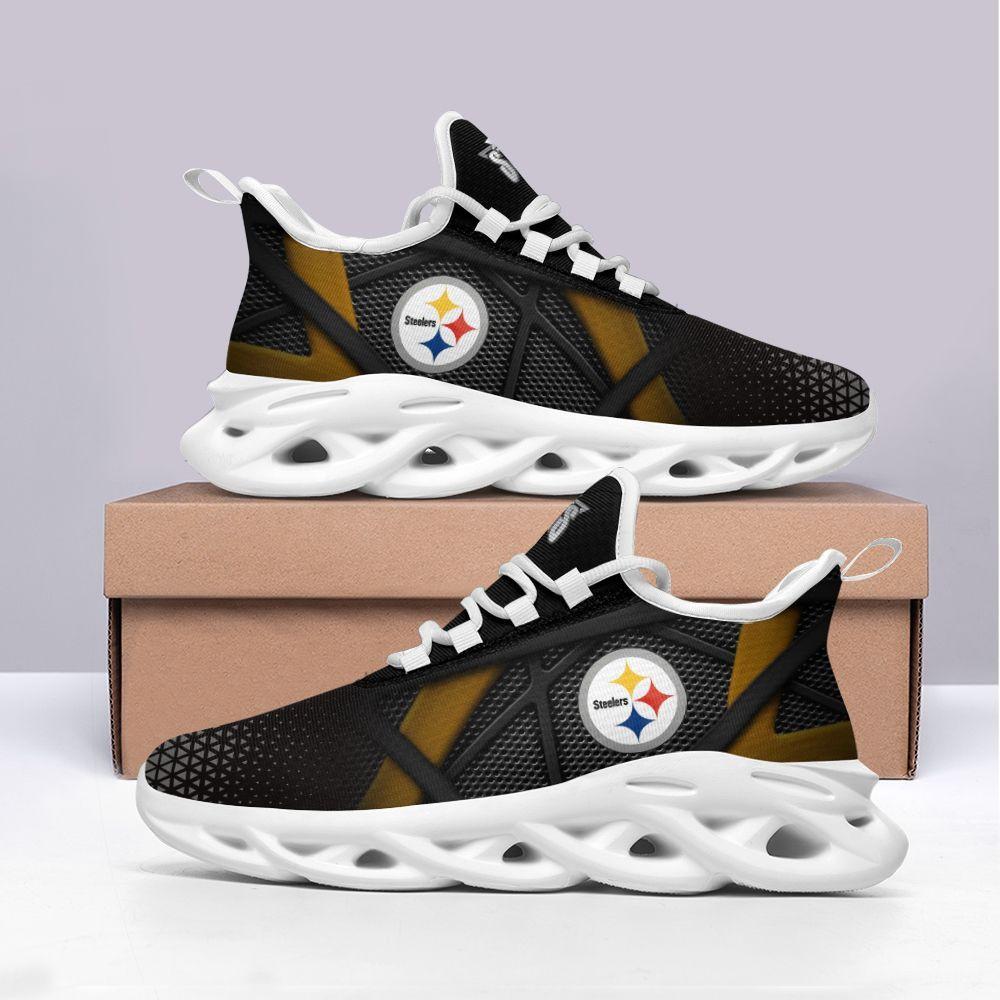 Ideafootwear Pittsburgh Steelers Max Soul Shoes Sneakers For Men And Women 10
