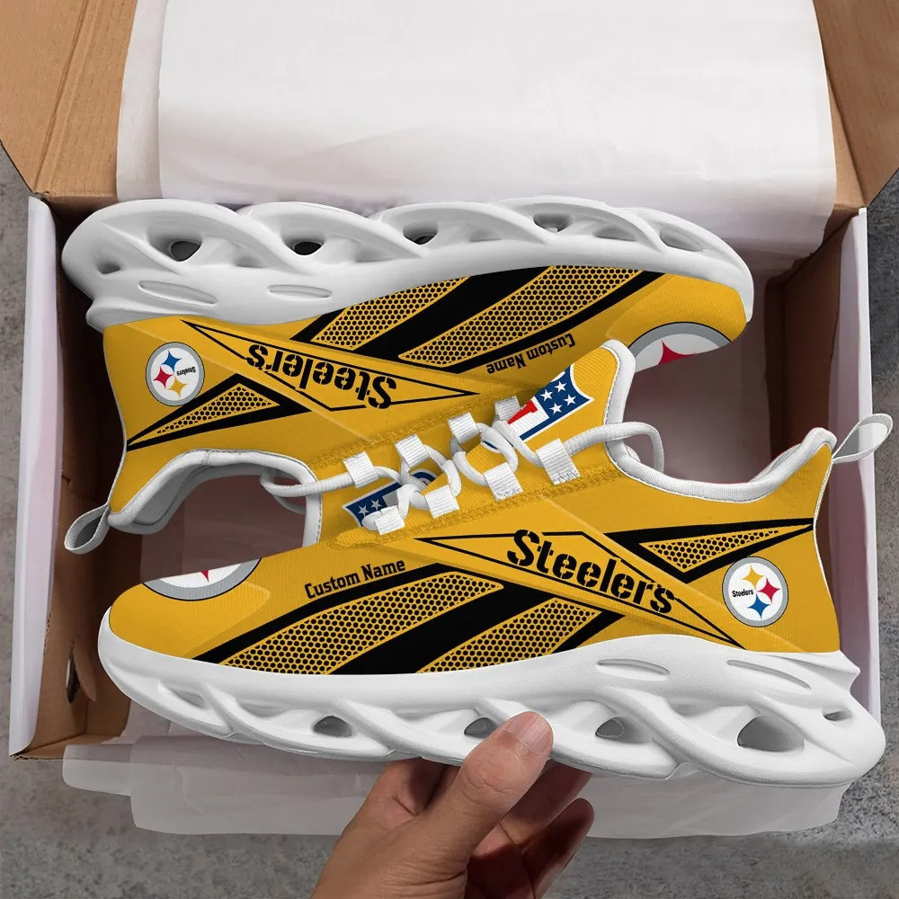 Ideafootwear Pittsburgh Steelers Max Soul Shoes Sneakers For Men And Women 1