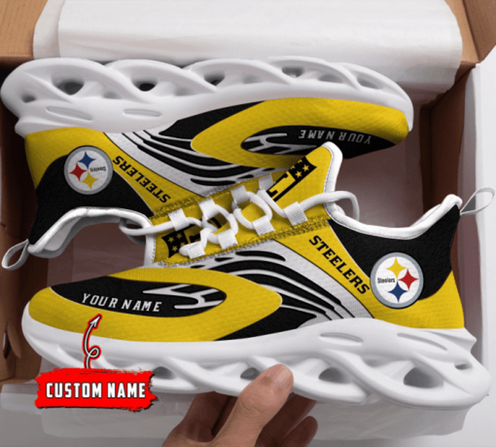 Ideafootwear Pittsburgh Steelers Max Soul Shoes Sneakers For Men And Women 127