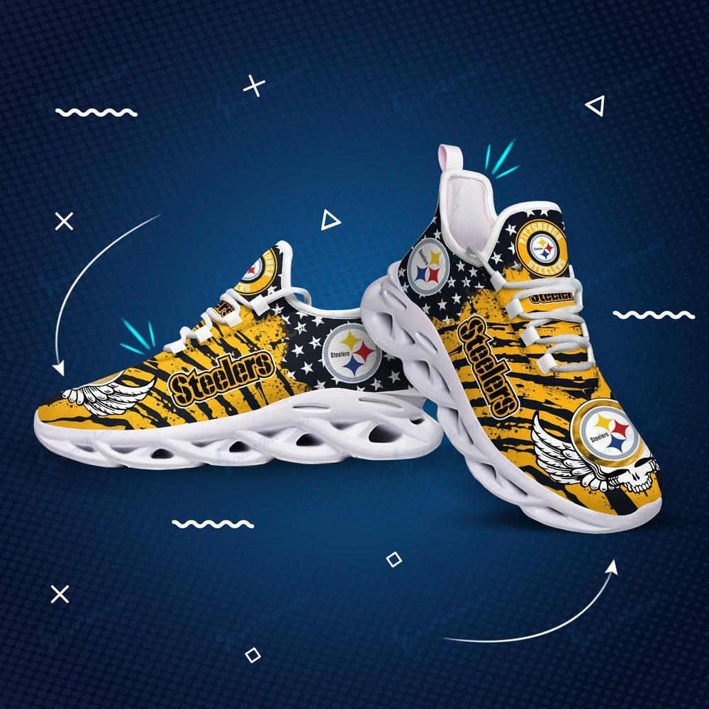 Ideafootwear Pittsburgh Steelers Max Soul Shoes Sneakers For Men And Women 52