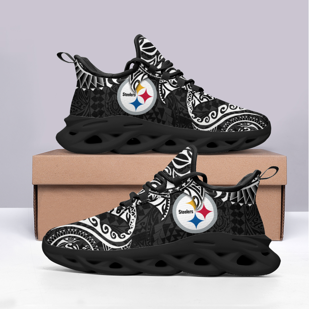 Ideafootwear Pittsburgh Steelers Max Soul Shoes Sneakers For Men And Women 177
