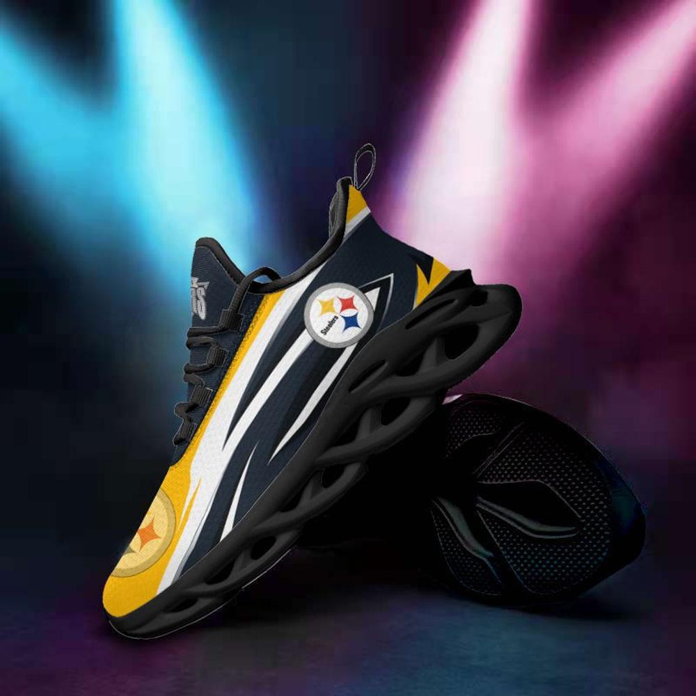 Ideafootwear Pittsburgh Steelers Max Soul Shoes Sneakers For Men And Women 16