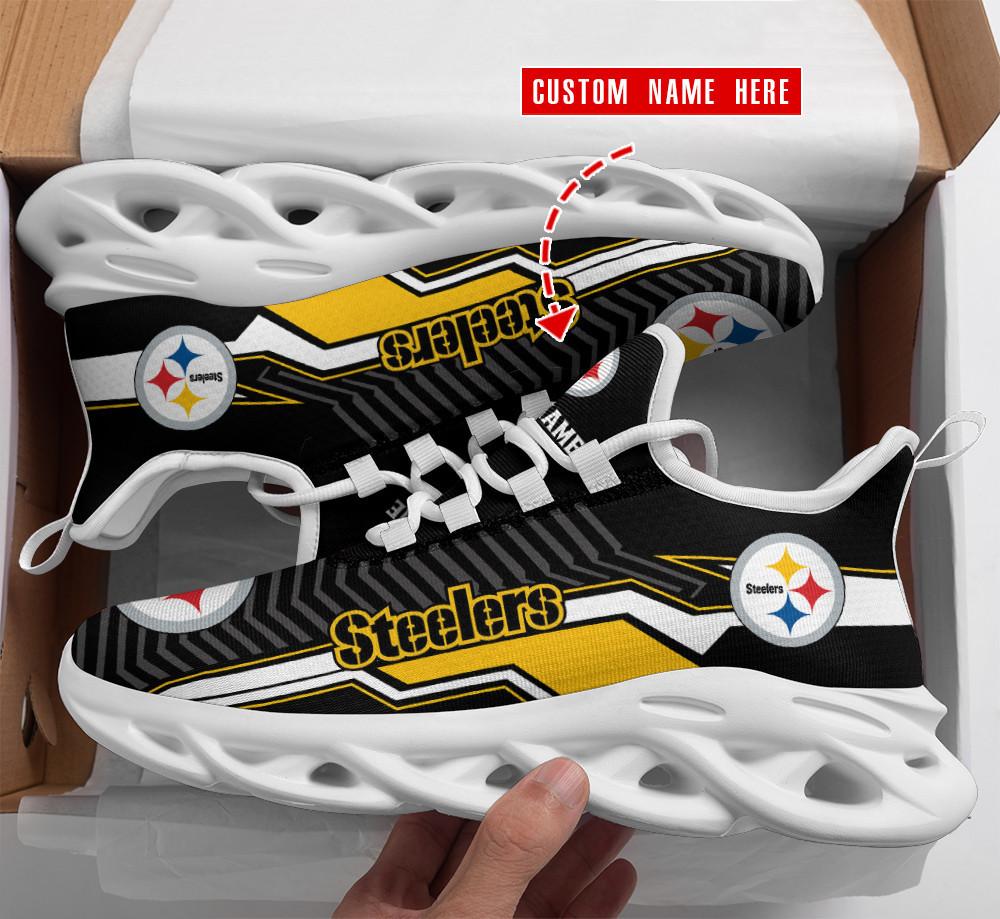 Ideafootwear Pittsburgh Steelers Max Soul Shoes Sneakers For Men And Women 109